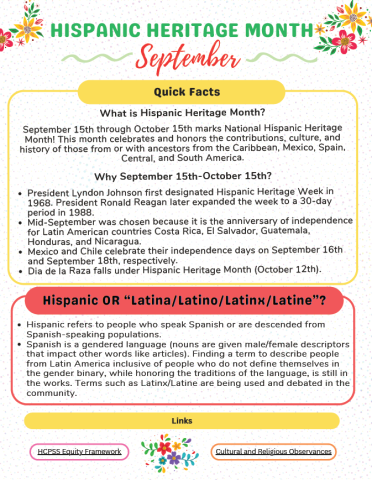Hispanic Heritage Month 2025