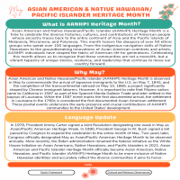 Asian American and Native Hawaiian/Pacific Islander (AANHPI) Heritage Month